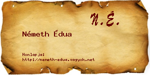 Németh Édua névjegykártya